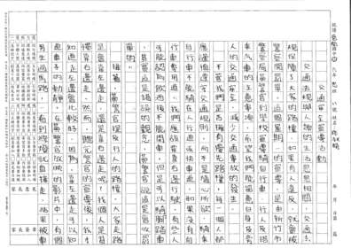 港南國小六年忠班孫淑娟交通安全宣導課後心得